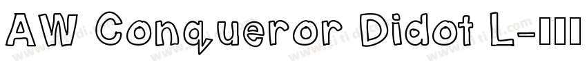 AW Conqueror Didot L字体转换